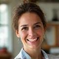 Portrait von Sarah Weber, einer Ernährungsberaterin mit einem offenen und warmen Lächeln.