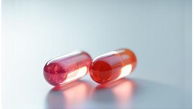 Nahaufnahme einer biologischen Vitamin-Pille in den Händen, symbolisierend Mikronährstoffe.